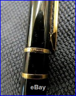 Vintage Waterman Fountain Pen/ Black with Gold Trim /Made in Paris France