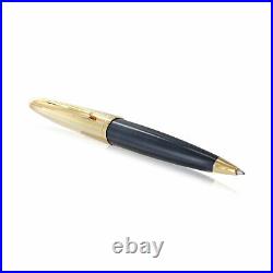 Waterman Carene Deluxe Blue with Gold Trim Ballpoint Pen