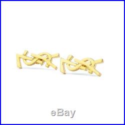 YSL Earrings Logo Studs Women Ear rings in gold Yves Saint Laurent Jewelry